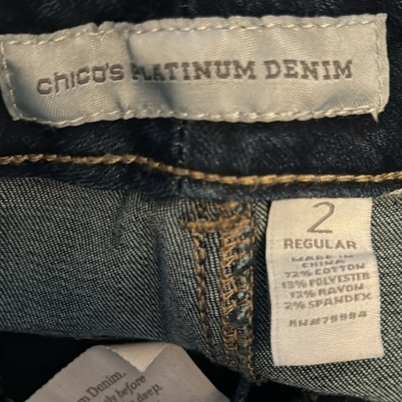 Chico's Dark Blue Women's Jeans - Picture 8 of 8